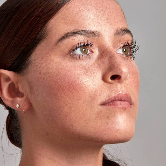 Mascara et eyeliner pour yeux verts