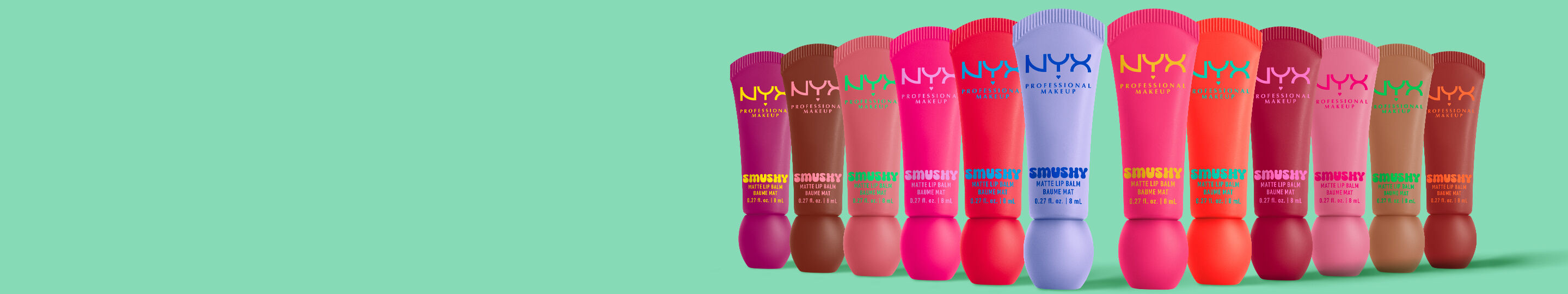 BAUME A LEVRES MAT SMUSHY : decouvrez 12 teintes mates delicieusement parfumees