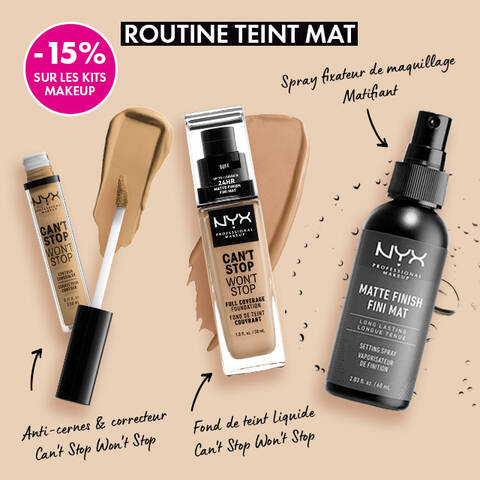 routine teint mat nyx professional makeup