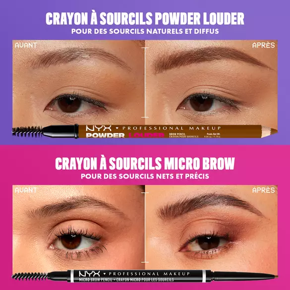 Powder Louder Brow Pencil and Micro Brow Pencil are your brow besties
