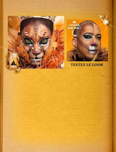 look makeup halloween courage queen