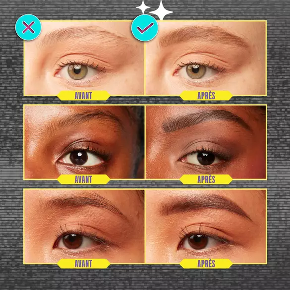 BREAK-RESISTANT TIP FOR NATURALLY FILLED BROWS.