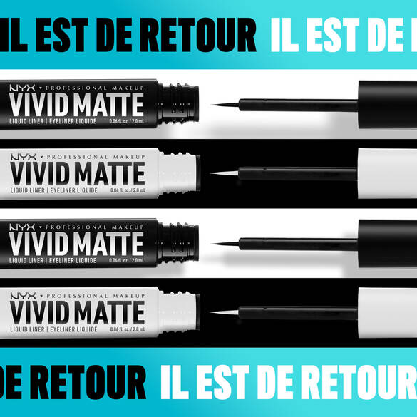 Vivid Matte Liquid Liner is back in 2 colors