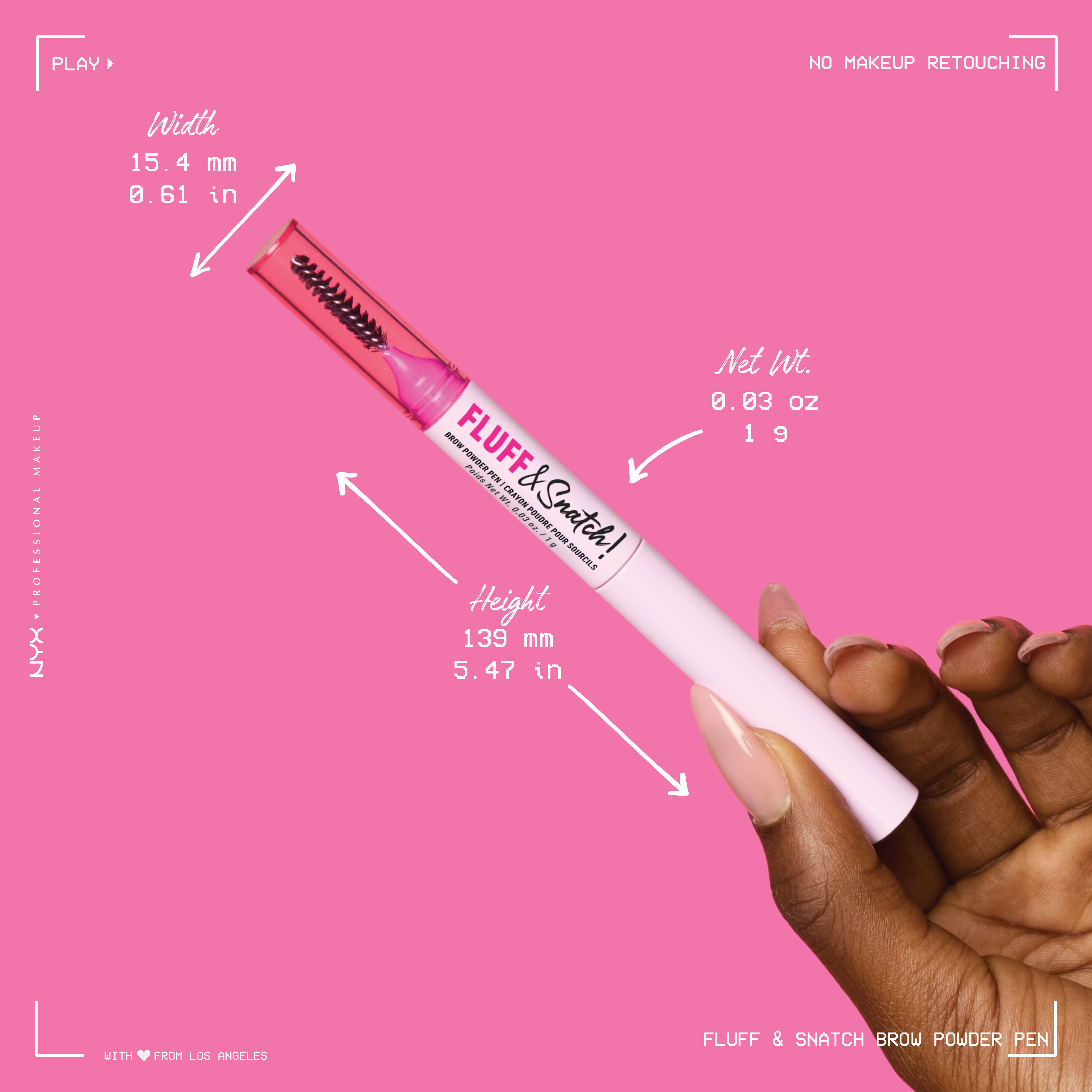 Fluff & Snatch Crayon Sourcil Precision Effet Poudre