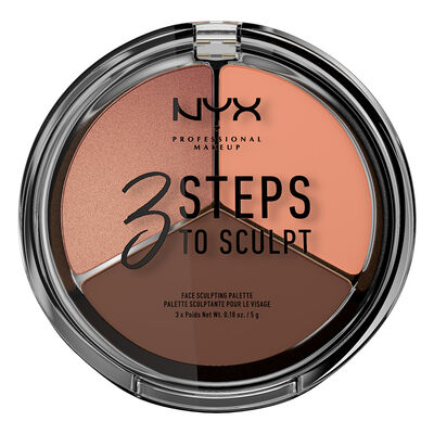 3 Steps to Sculpt Face Sculpting Palette - Deep