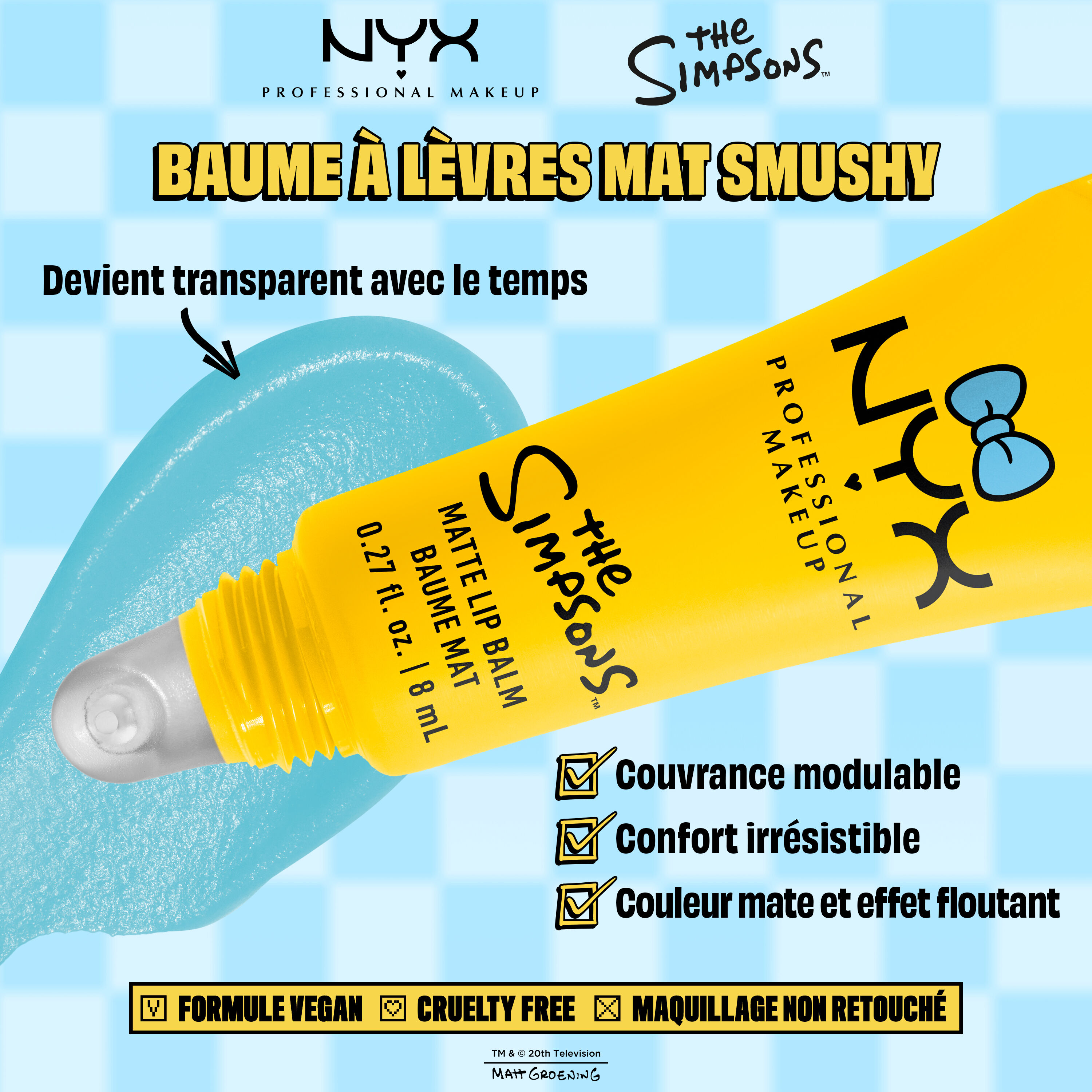 Baume a levres mat Smushy - Les Simpson