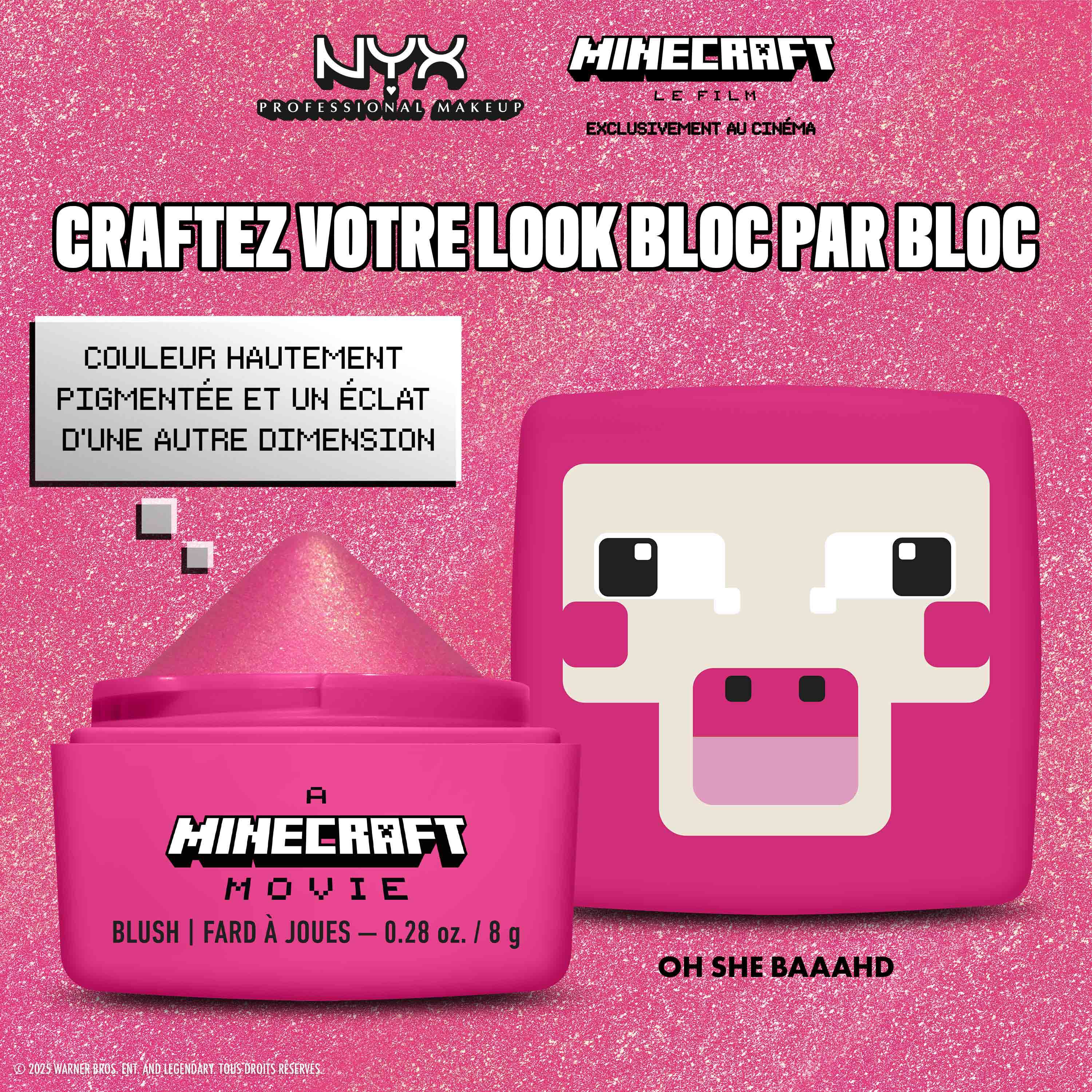 MINECRAFT, LE FILM CHEEKY MOB BLUSH CREME