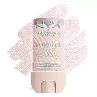 Buttermelt Stix packshot solider show on top of product swatch in shade 01 Big Melt Energy