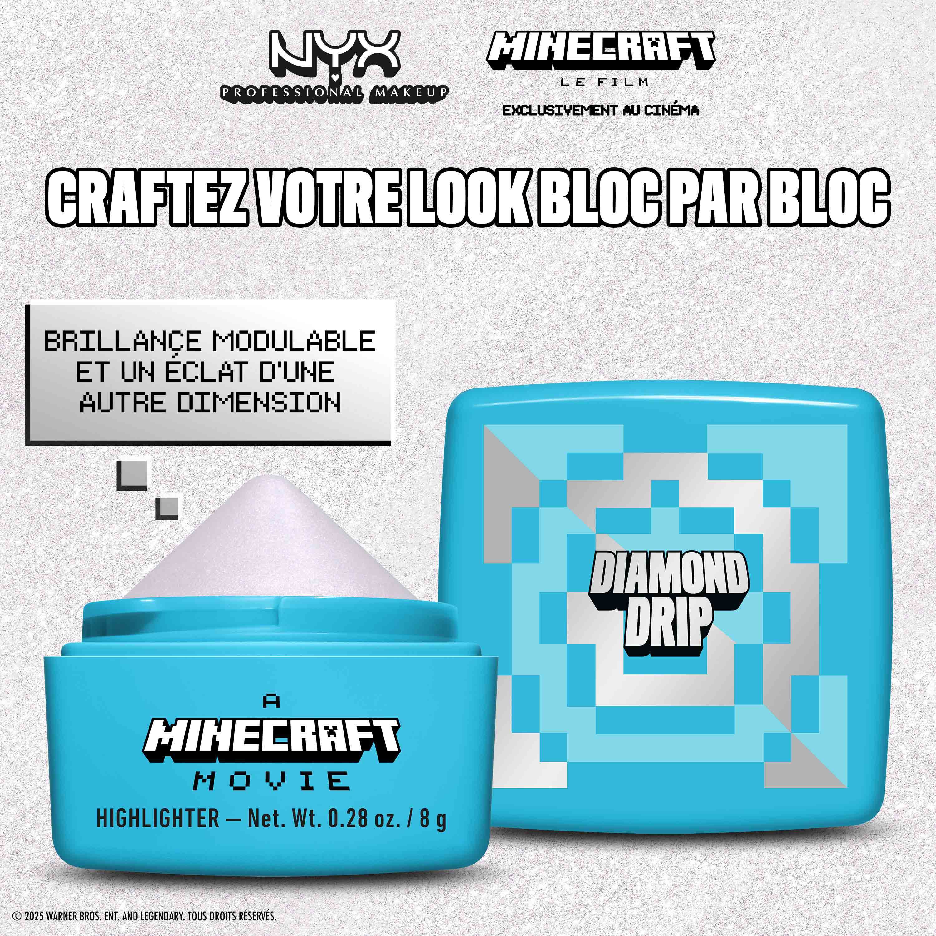 MINECRAFT , LE FILM HIGHLIGHTER CREME