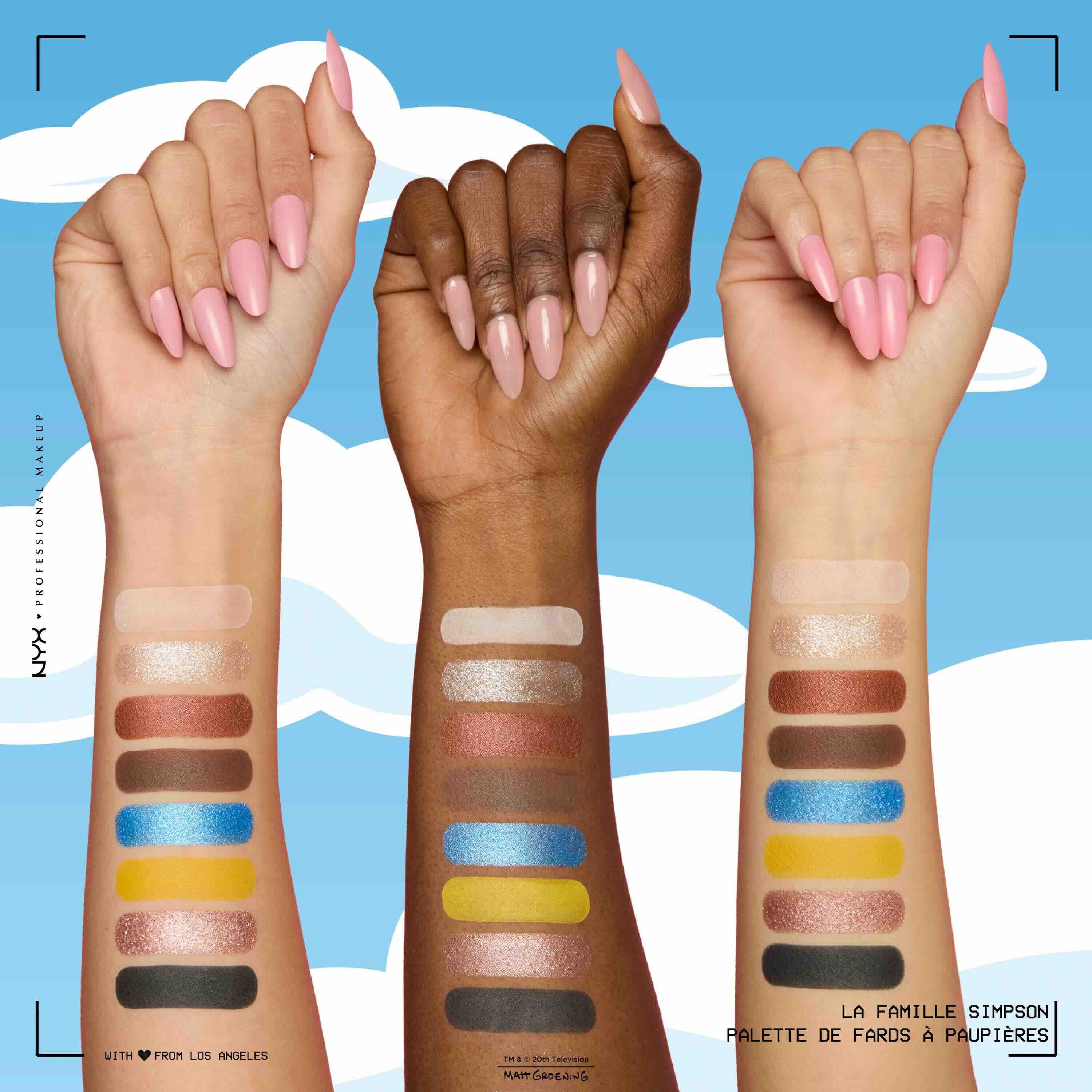 Palette de Fards a Paupieres - Les Simpson