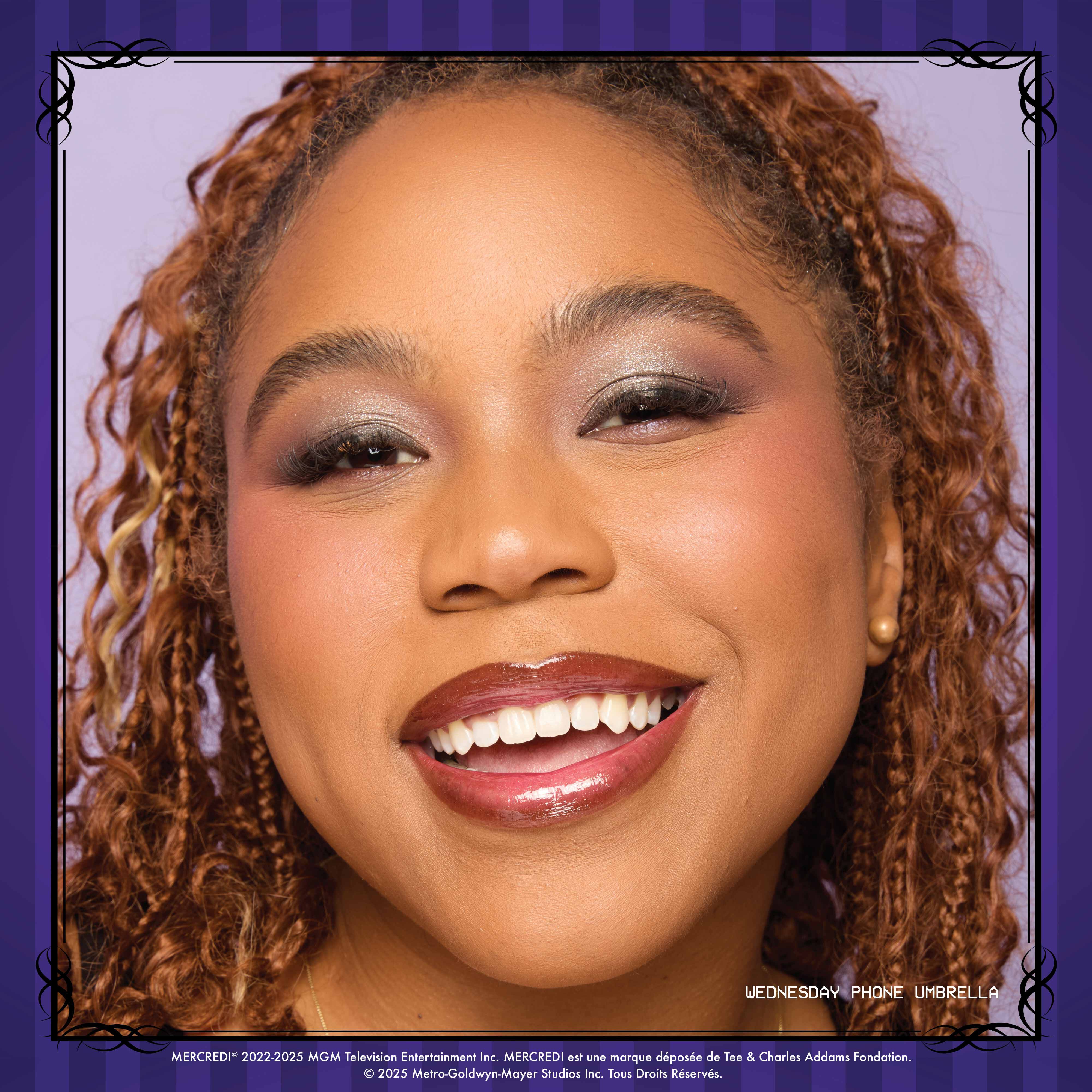 NYX Professional Makeup x Mercredi, Mini Parapluie pour Telephone