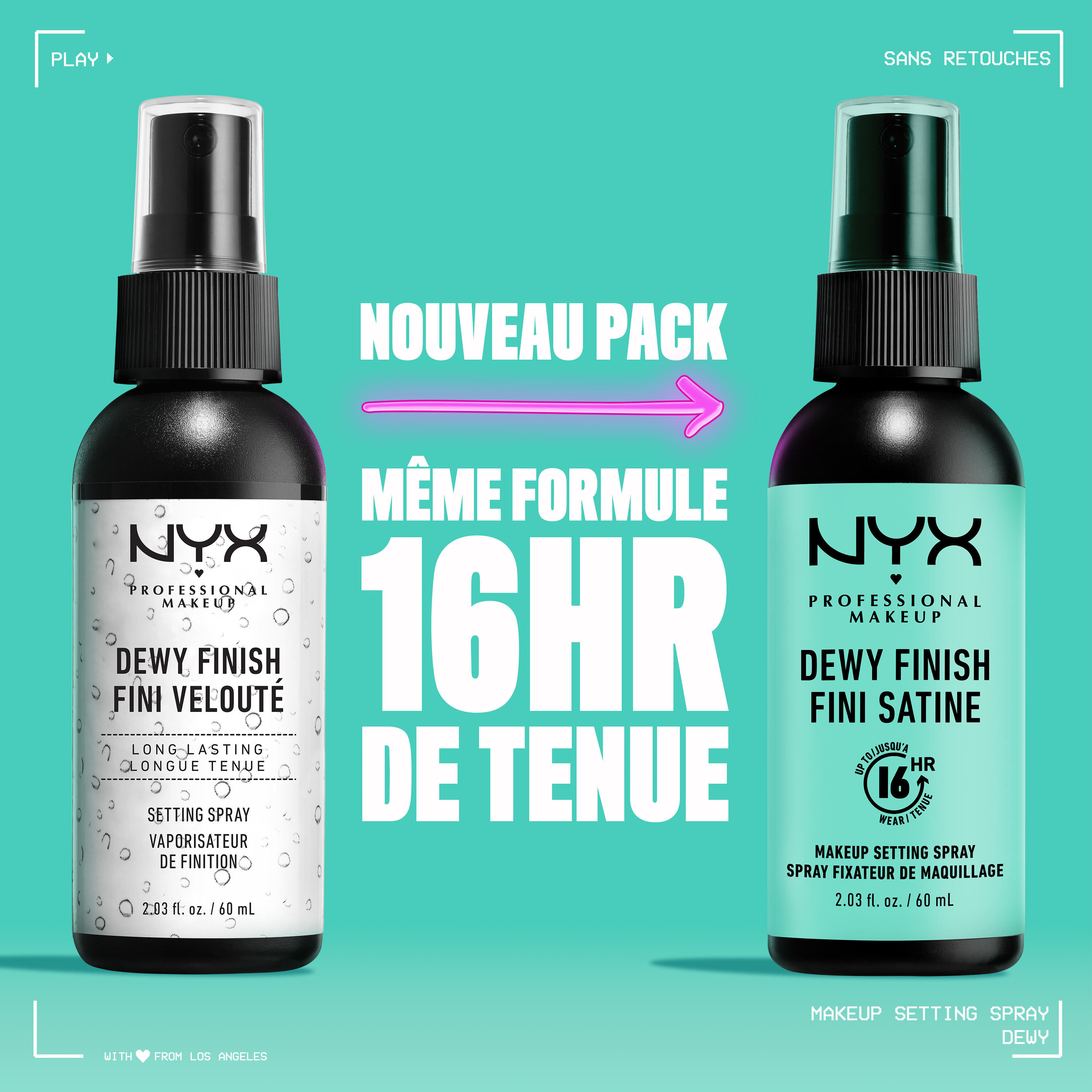 Spray Fixateur de Maquillage Dewy - Fini Veloute