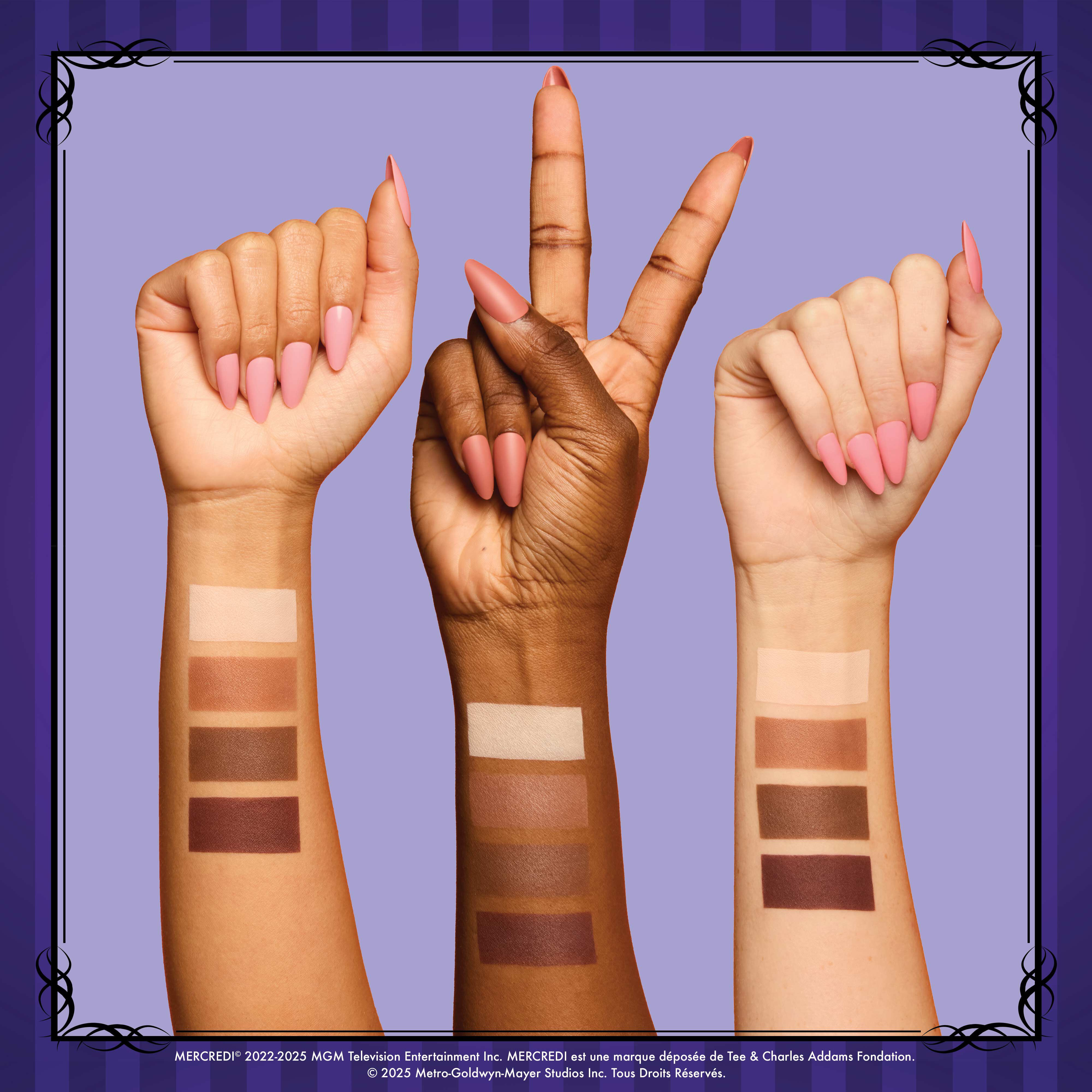 Wednesday Stained Glass Contour Palette Armswatch