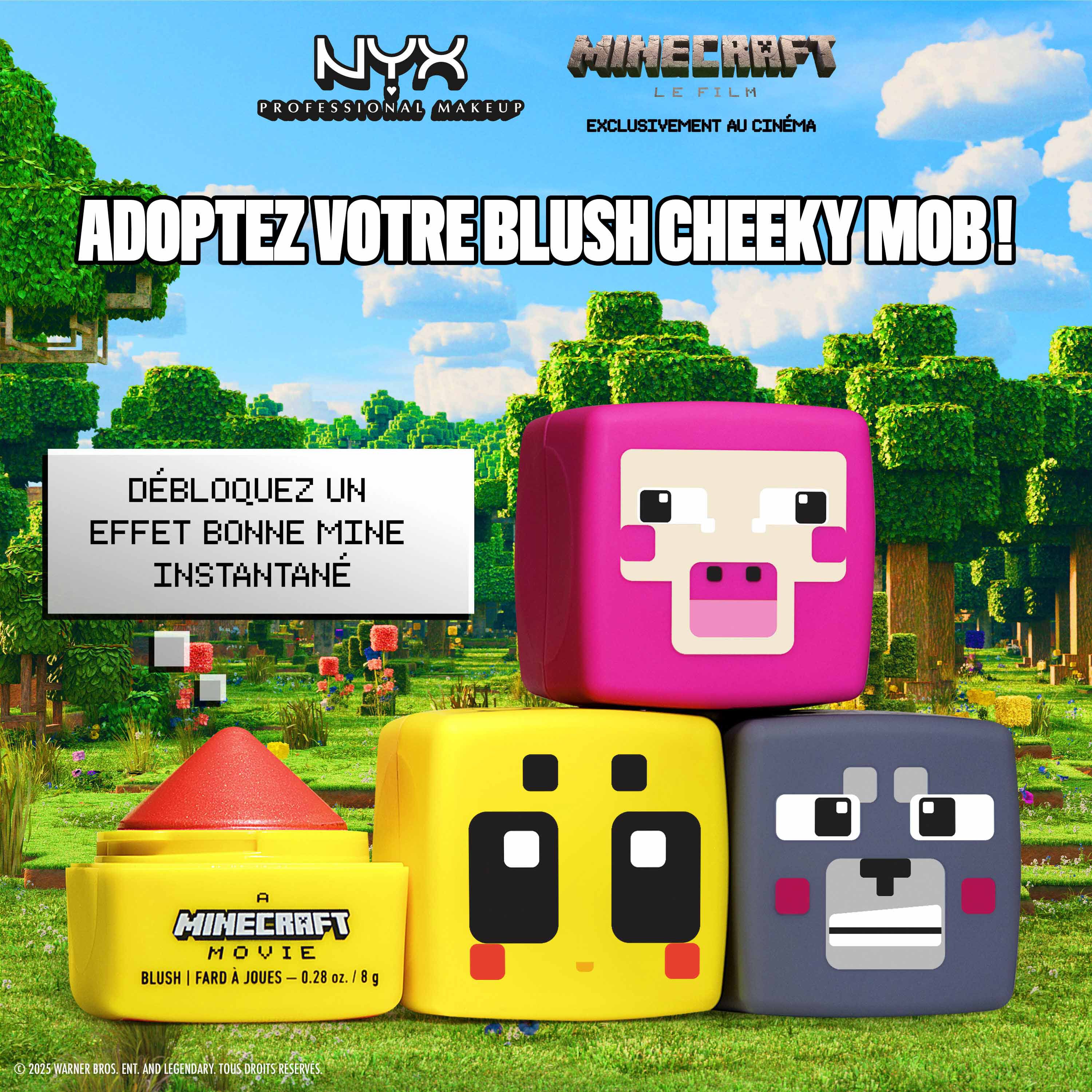 MINECRAFT, LE FILM CHEEKY MOB BLUSH CREME