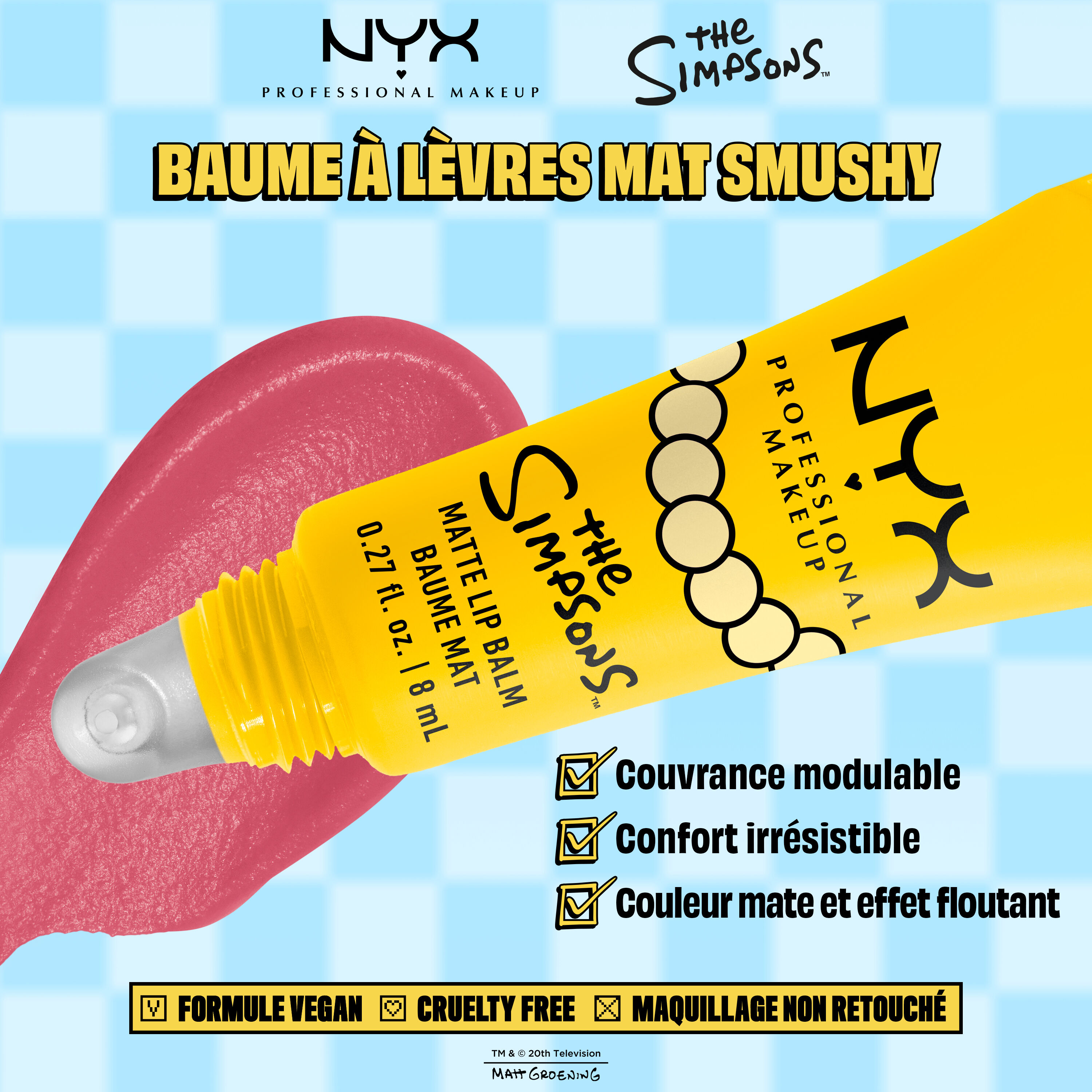 Baume a levres mat Smushy - Les Simpson