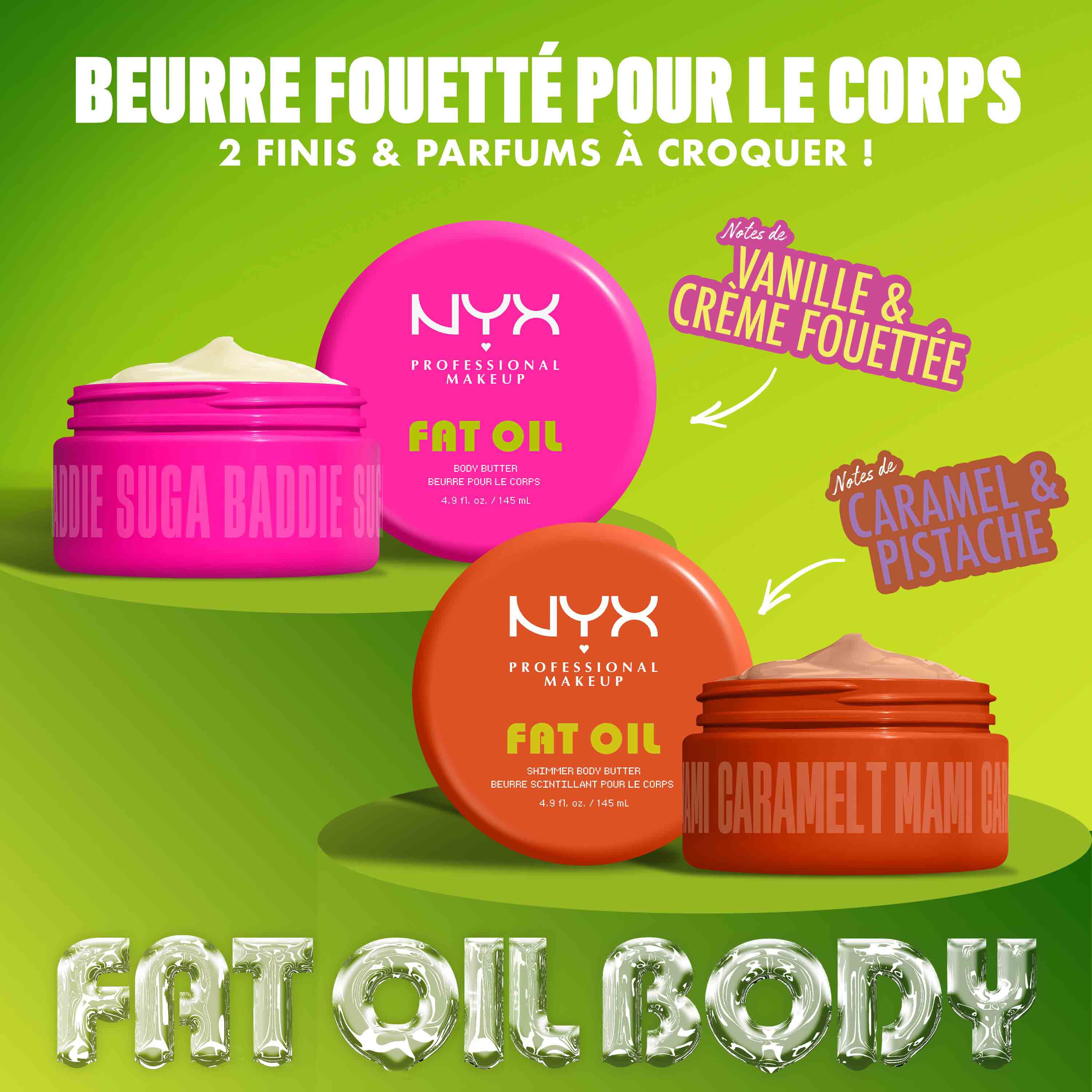 Fat Oil Body Beurre Fouette Corps Caramelt Mami