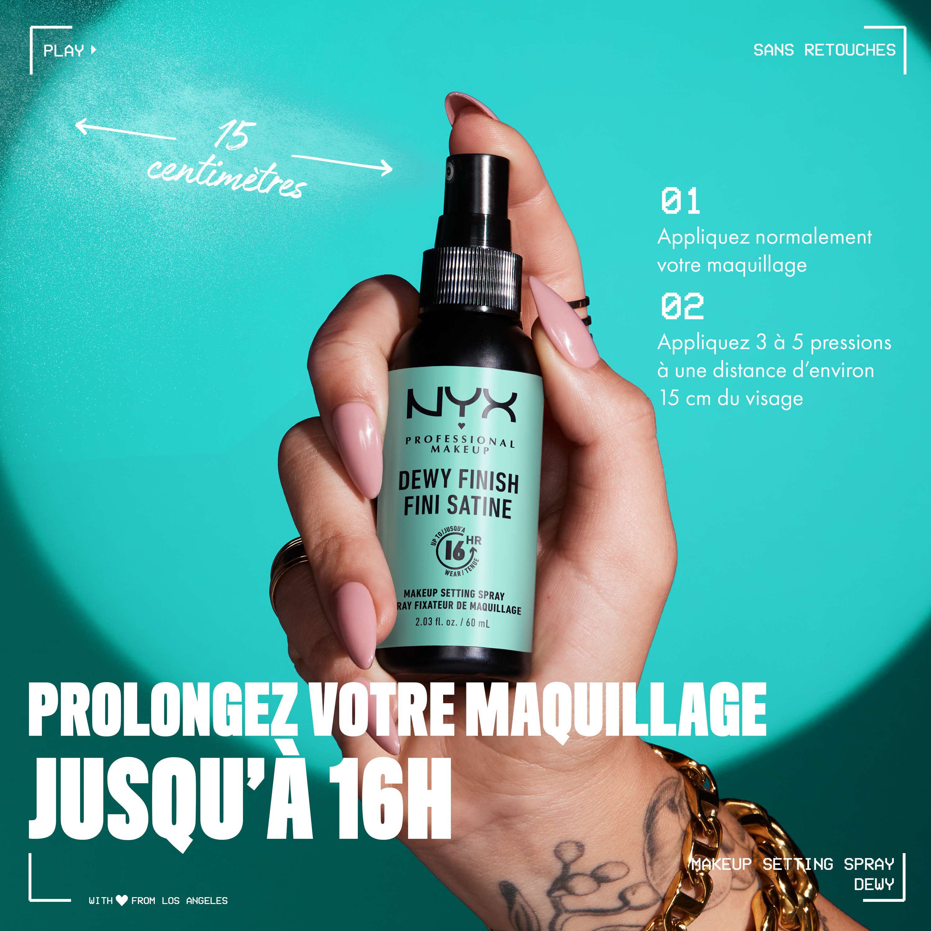Spray Fixateur de Maquillage Dewy - Fini Veloute