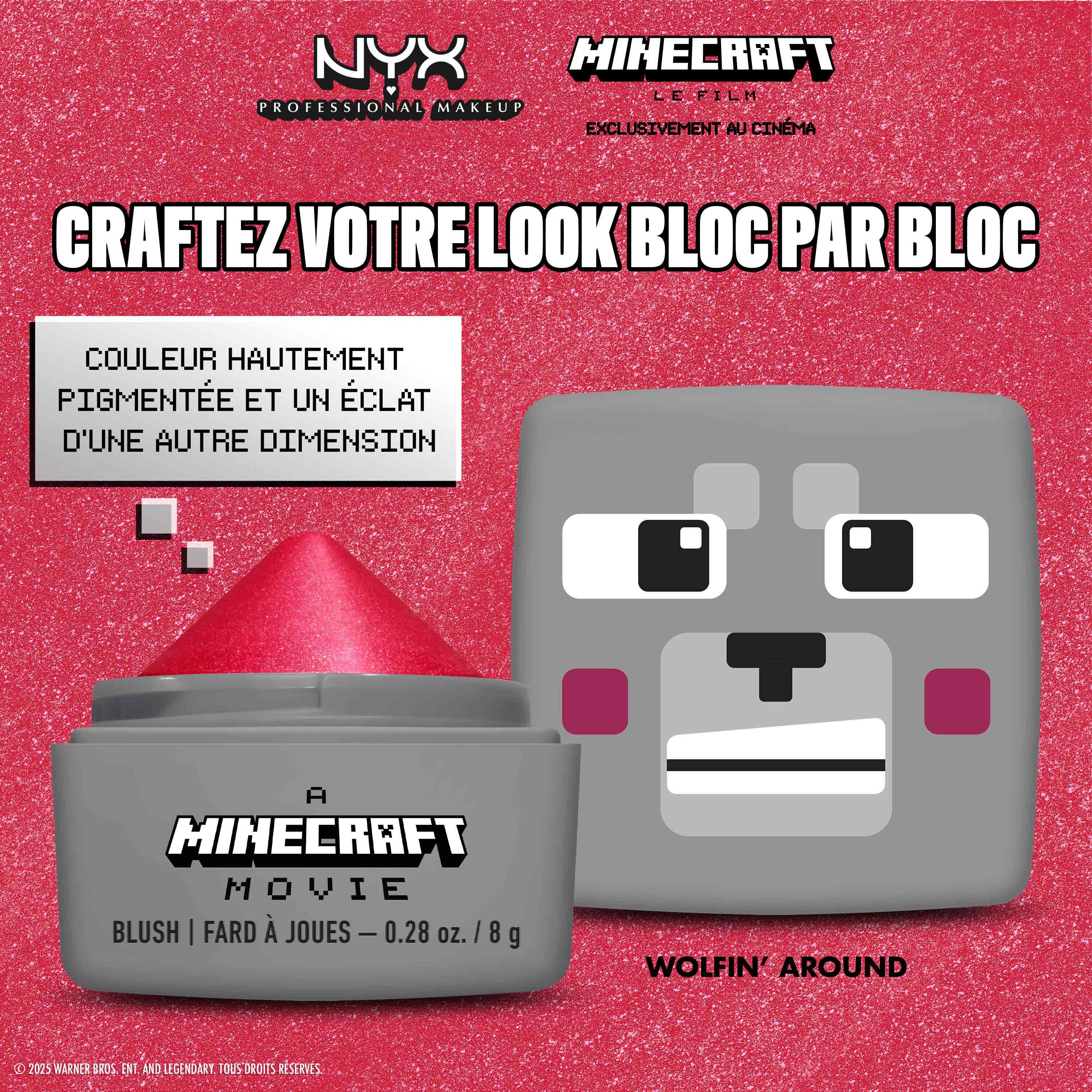 MINECRAFT, LE FILM CHEEKY MOB BLUSH CREME