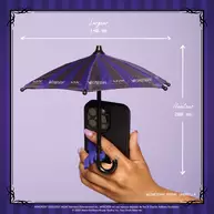 NYX Professional Makeup x Mercredi, Mini Parapluie pour Telephone