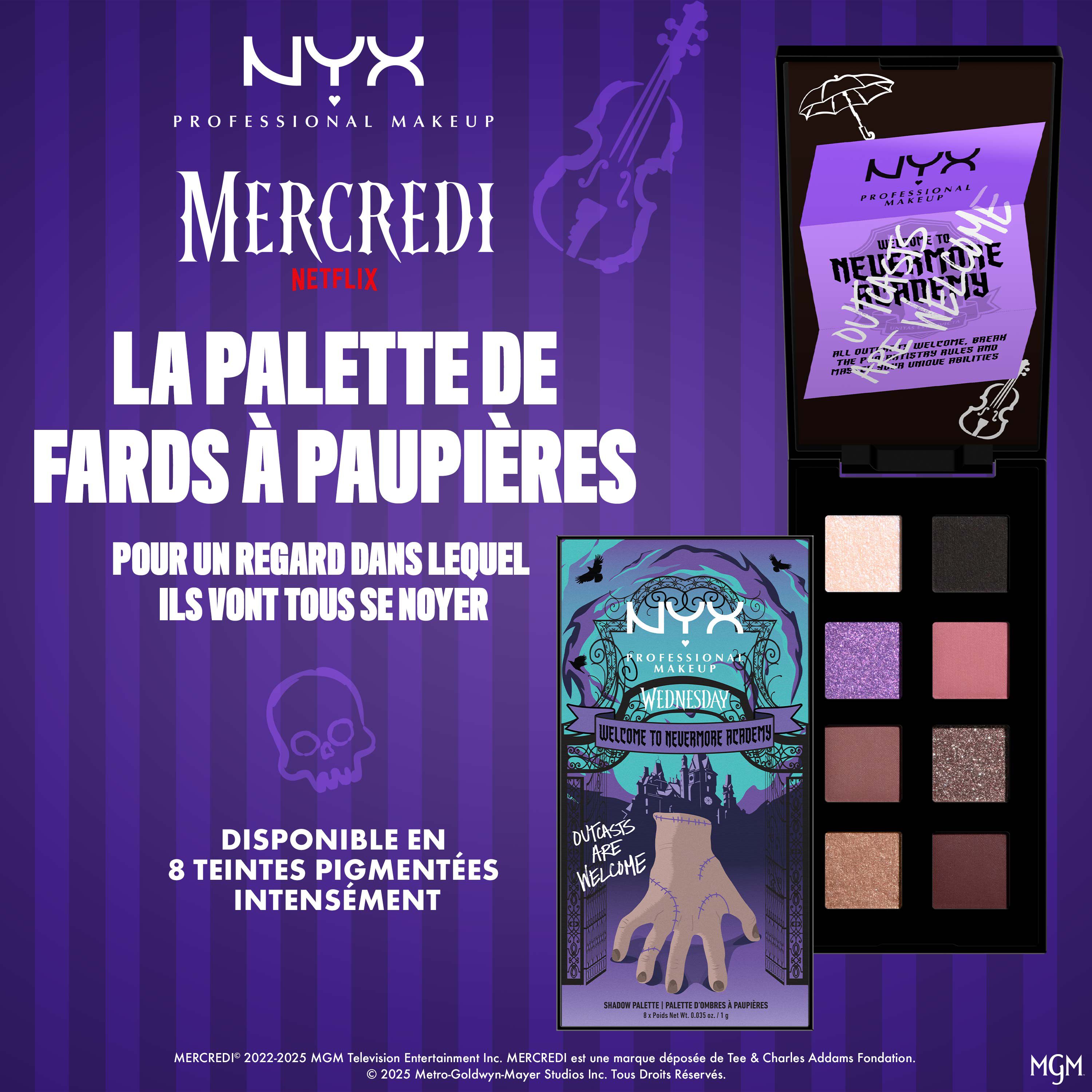 The Nevermore Academy Palette benefits