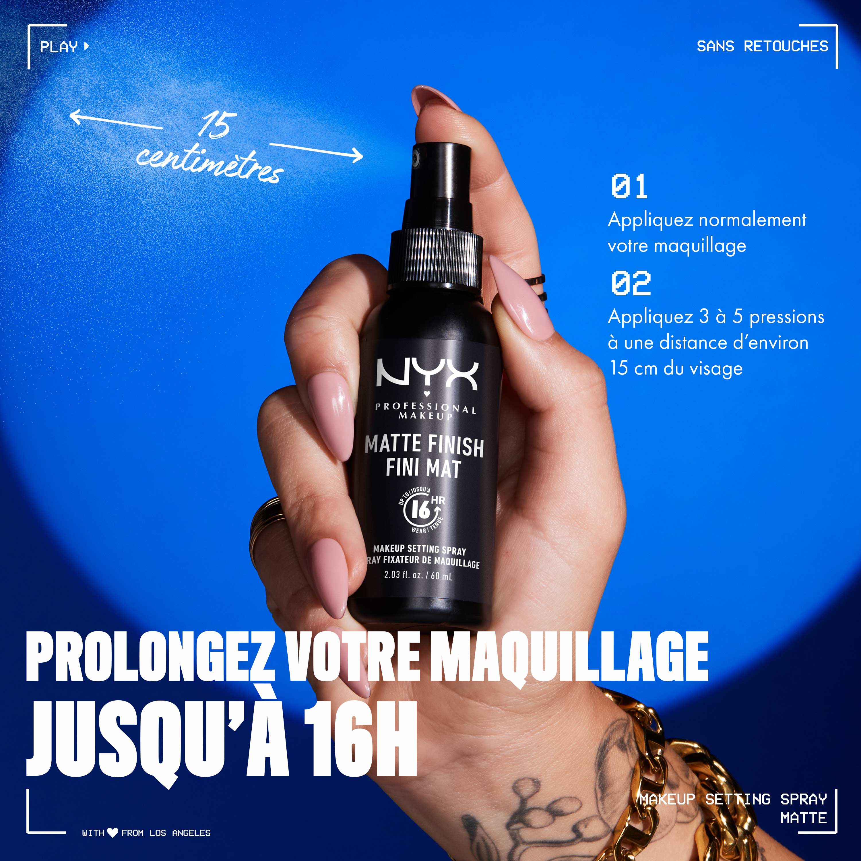 Spray Fixateur de Maquillage - Matifiant - Anti-brillance