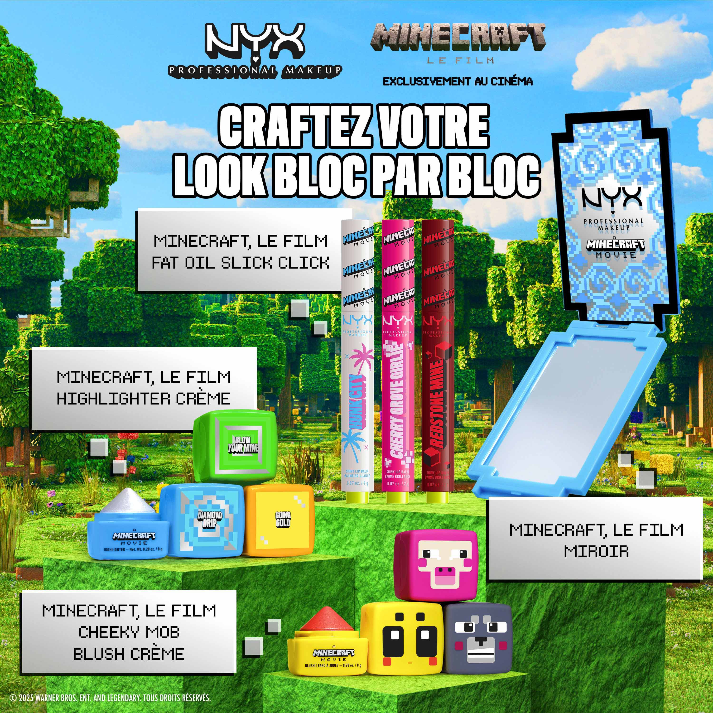 MINECRAFT , LE FILM HIGHLIGHTER CREME