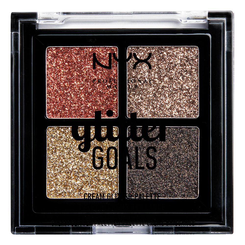 Palette visage & corps Glitter Goals Cream Quad | NYX Professional Makeup