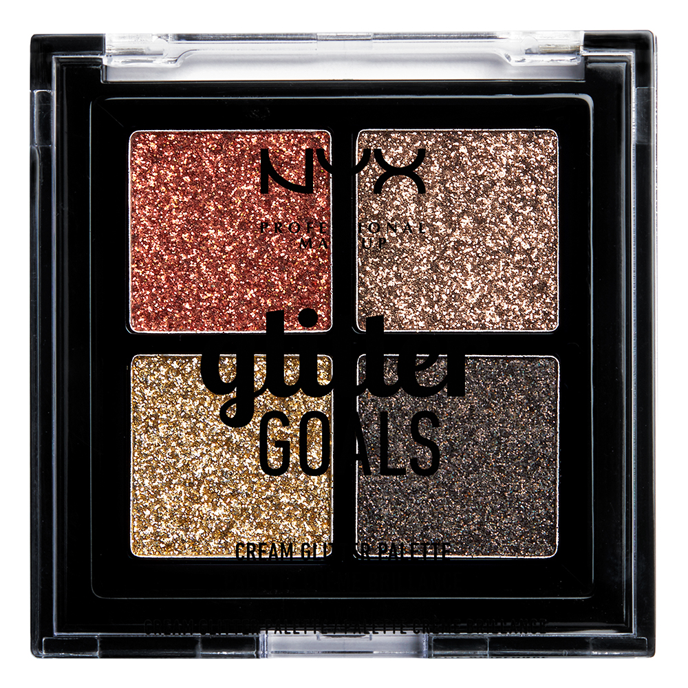 Palette visage & corps Glitter Goals Cream Quad | NYX Professional Makeup